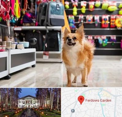 فروشگاه لوازم سگ در باغ فردوس