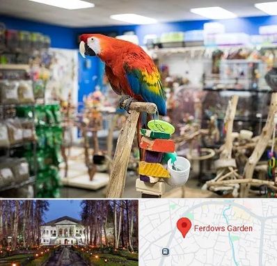 فروشگاه لوازم پرندگان در باغ فردوس