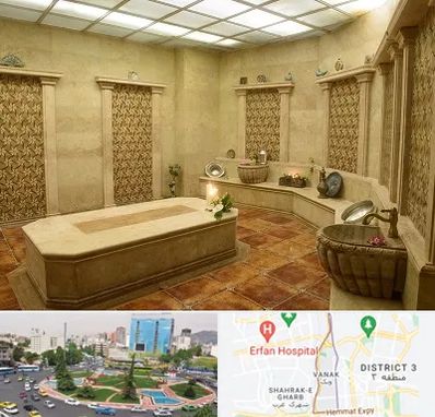 حمام ترکی در ونک 