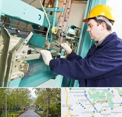 قطعات آسانسور در قدوسی غربی شیراز