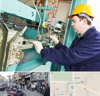 قطعات آسانسور در چهارراه استانبول