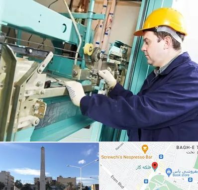 قطعات آسانسور در فلکه گاز شیراز