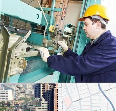 قطعات آسانسور در خیابان بهشتی