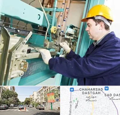 قطعات آسانسور در چهارصد دستگاه