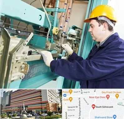 قطعات آسانسور در سهروردی