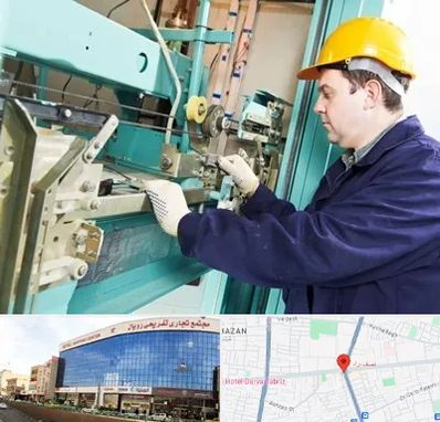 قطعات آسانسور در نصف راه تبریز