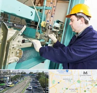 قطعات آسانسور در جنوب تهران