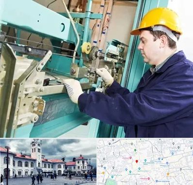 قطعات آسانسور در میدان شهرداری رشت