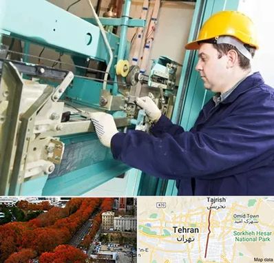 قطعات آسانسور در ولیعصر