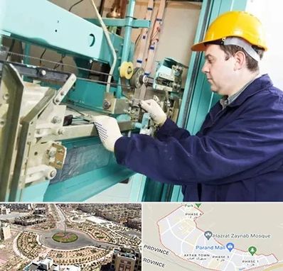 قطعات آسانسور در پرند