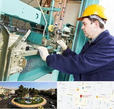 قطعات آسانسور در هفت حوض