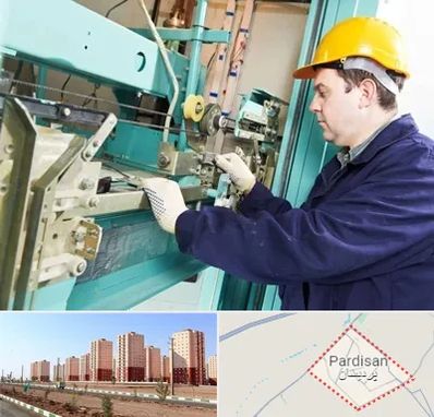 قطعات آسانسور در پردیسان قم