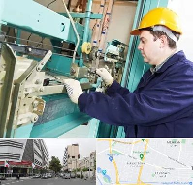 قطعات آسانسور در بلوار فردوس 