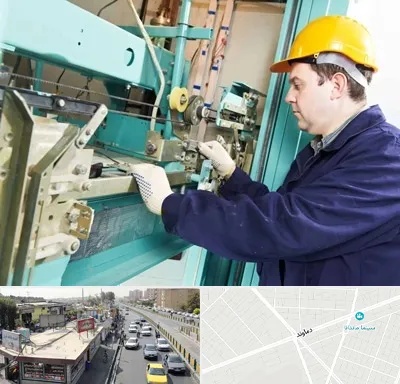 قطعات آسانسور در خیابان دماوند