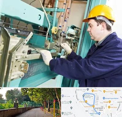 قطعات آسانسور در فلکه گاز رشت