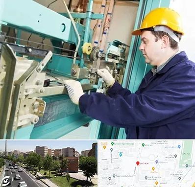 قطعات آسانسور در شهرک آزمایش