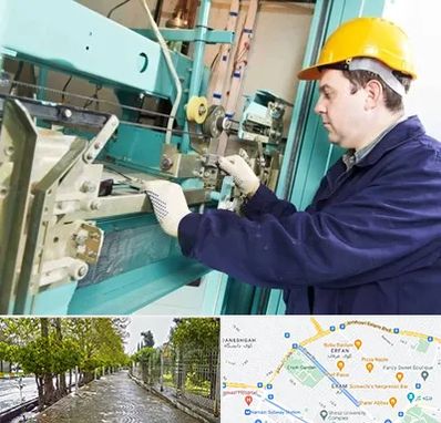 قطعات آسانسور در خیابان ارم شیراز