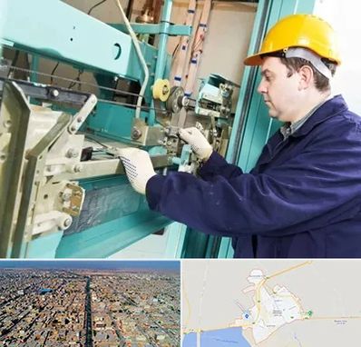 قطعات آسانسور در بندر ماهشهر