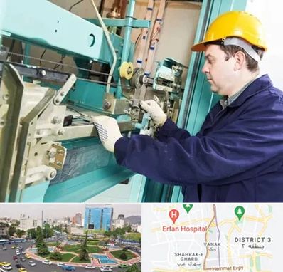 قطعات آسانسور در ونک 