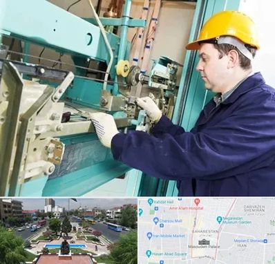 قطعات آسانسور در بهارستان 