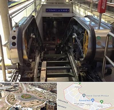 قطعات پله برقی در پرند