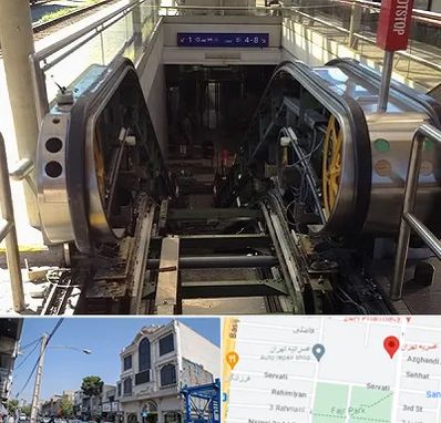 قطعات پله برقی در افسریه