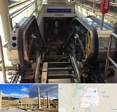 قطعات پله برقی در مرودشت