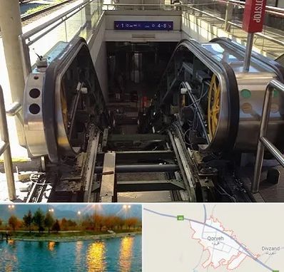 قطعات پله برقی در قروه