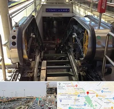 قطعات پله برقی در بلوار توس مشهد