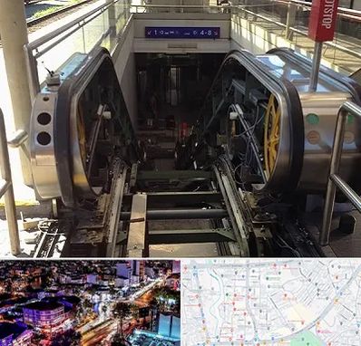 قطعات پله برقی در منظریه رشت