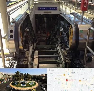 قطعات پله برقی در هفت حوض