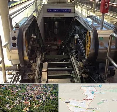 قطعات پله برقی در دماوند