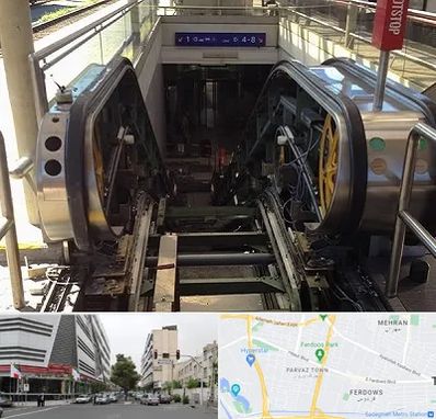 قطعات پله برقی در بلوار فردوس 