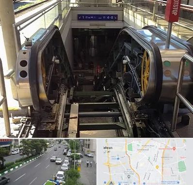 قطعات پله برقی در ستارخان 