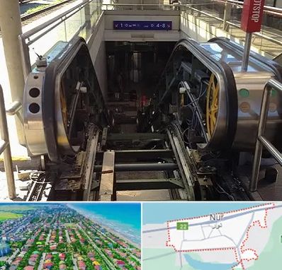 قطعات پله برقی در نور