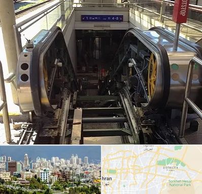 قطعات پله برقی در شرق تهران 