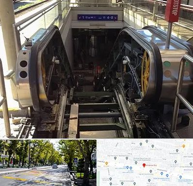 قطعات پله برقی در میرداماد