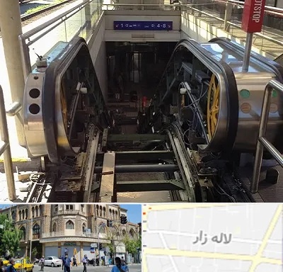 قطعات پله برقی در لاله زار