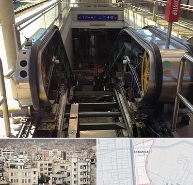 قطعات پله برقی در اسکندری