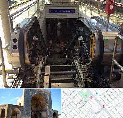 قطعات پله برقی در مصلی مشهد