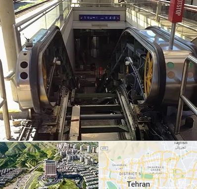 قطعات پله برقی در شمال تهران