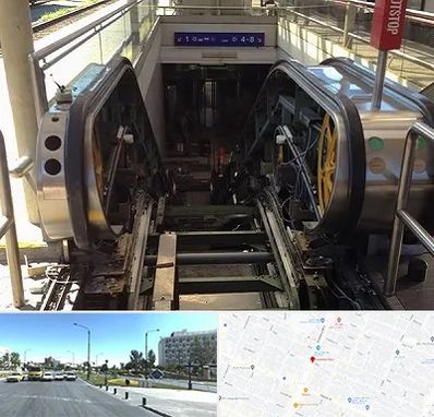 قطعات پله برقی در بلوار کلاهدوز مشهد