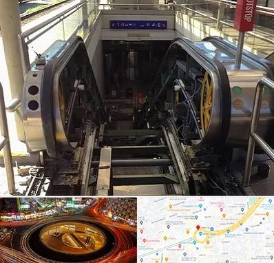 قطعات پله برقی در میدان ولیعصر