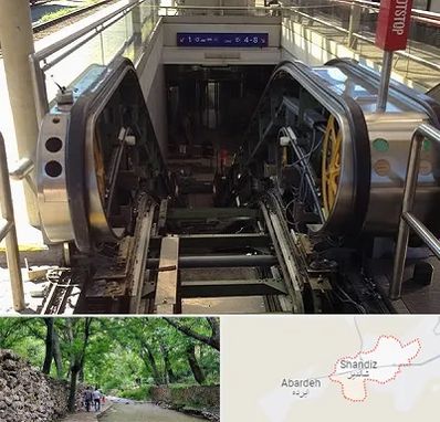 قطعات پله برقی در شاندیز مشهد