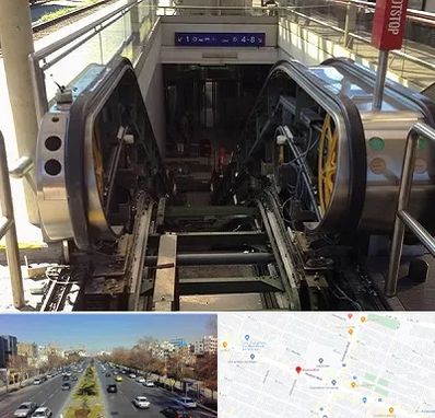 قطعات پله برقی در بلوار معلم مشهد