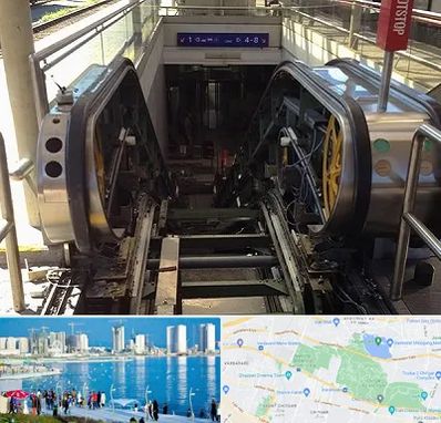 قطعات پله برقی در چیتگر 