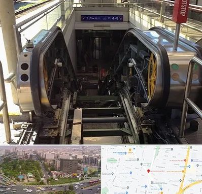 قطعات پله برقی در آیت الله کاشانی