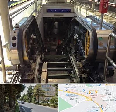 قطعات پله برقی در مهرویلا کرج