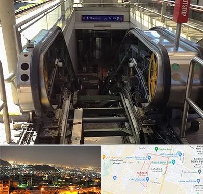 قطعات پله برقی در مارلیک کرج