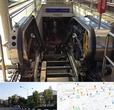 قطعات پله برقی در میدان کاج